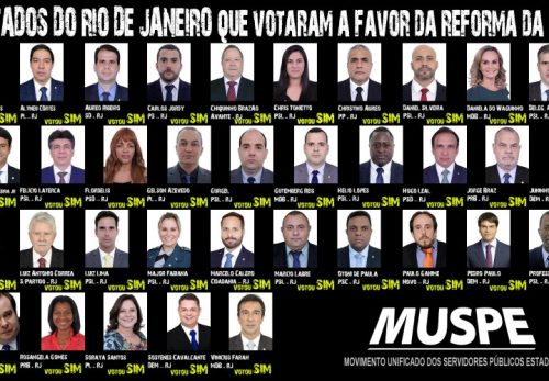 POSTE DOS DEPUTADOS QUE VOTARAM SIM PARA A REFORMA DA MORTE_MUSPE
